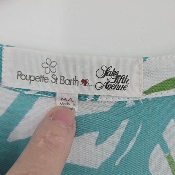 Poupette St Barth Tropical Floral Women's Aria Tiered Mini Dress Size M/L - Picture 6 of 14